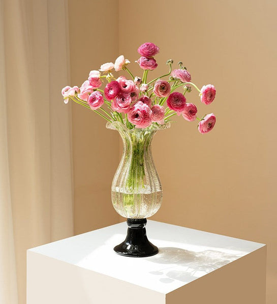Contemporary Glass Vases, Mid Century Vases for Flowers, Handmade Modern Vases for Living Room, Unique Decorative Glass Vase, Centerpiece Vases on Table-artworkcanvas