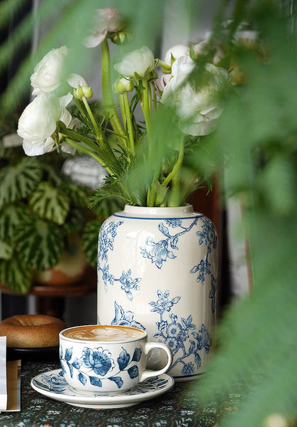 Traditional Tea Cup Set, Porcelain Tea Cups, Floral Tea Cup Set, Classic British Tea Cups, Elegant Tea Cup With Saucer, Ceramic Tea Cup with Saucer, Tea Cup Set, Vintage Tea Cup Set, Modern Ceramic Cups-artworkcanvas