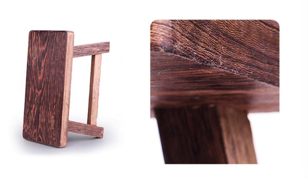 Shoe-changing Stool, Solid Wood low Stool, Wenge Wood Stool, Children's Wooden Stool, Sofa Stool, Dining Table Stool-artworkcanvas