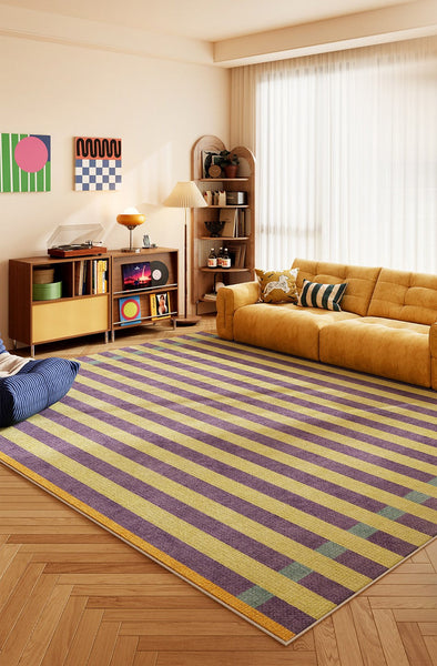 Modern Rugs for Living Room, Abstract Contemporary Rugs for Bedroom, Modern Rugs under Sofa, Colorful Modern Carpets for Dining Room