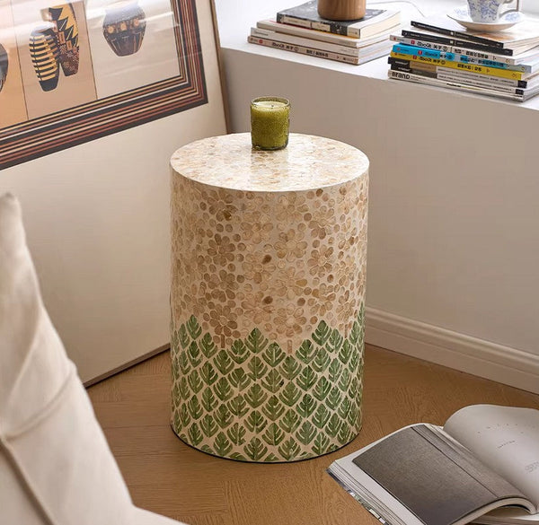Creative Coffee Table, Contemporary Side Table, Small End Table, Portable Casual Side Table, Shell Small Sofa Side Table, Modern Side Table, Contemporary Bedside Table, Bedside Small Side Table-artworkcanvas