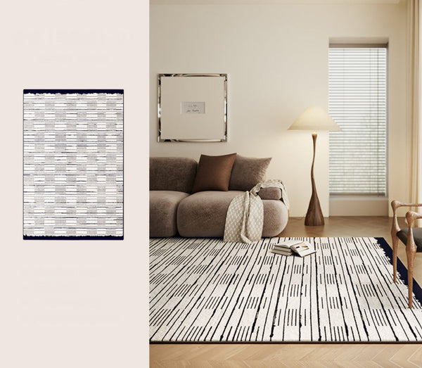 Simple Modern Rugs for Dining Room, Bedroom Modern Rugs, Living Room Contemporary Modern Rugs, Large Abstract Geometric Modern Rugs-artworkcanvas