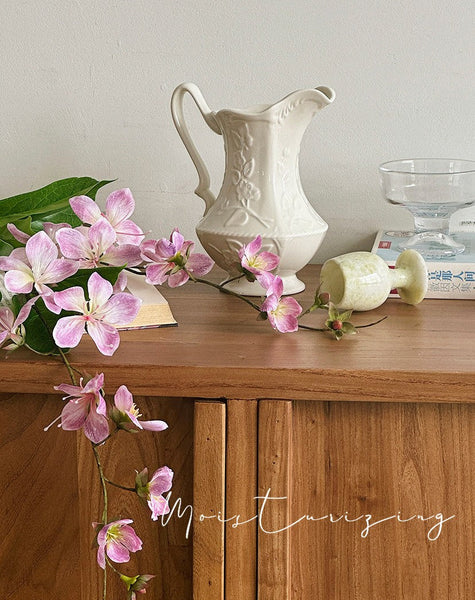 Small Flower Vases on Table, Rustic Porcelain Flower Vases, Ceramic Bud Vases, Handmade Water Holding Flower Vases-artworkcanvas
