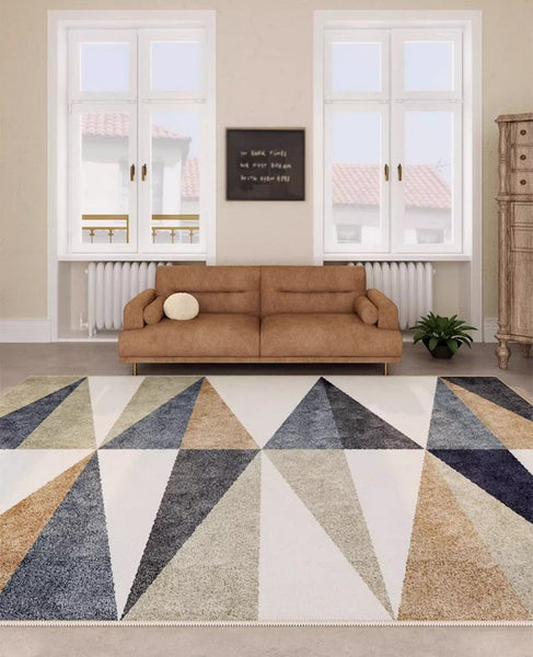 Large Modern Rugs for Bedroom, Modern Rugs for Dining Room, Simple Large Modern Rugs for Living Room, Abstract Geometric Modern Rugs-artworkcanvas