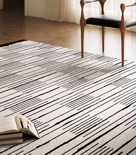 Simple Modern Rugs for Dining Room, Bedroom Modern Rugs, Living Room Contemporary Modern Rugs, Large Abstract Geometric Modern Rugs-artworkcanvas