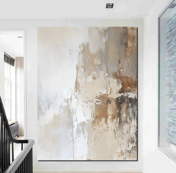 Extra Large Acrylic Painting, Modern Contemporary Abstract Artwork, Palette Knife Paintings, Simple Modern Art, Living Room Wall Art Painting-artworkcanvas