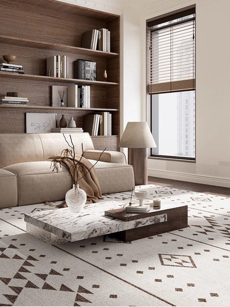 Contemporary Geometric Carpets, Contemporary Modern Rugs, Abstract Modern Rugs for Living Room, Extra Large Modern Rugs under Dining Room Table-artworkcanvas