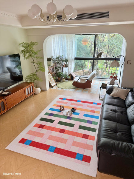 Colorful Modern Rugs for Bedroom, Mid Century Modern Carpets for Living Room, Contemporary Modern Carpets for Dining Room