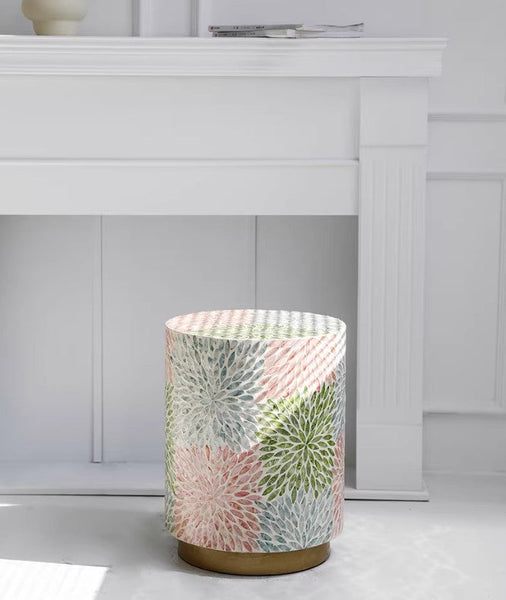 Unique Small End Table, Contemporary Small Sofa Side Table, Portable Casual Side Table, Creative Coffee Table, Shell Small Side Table-artworkcanvas