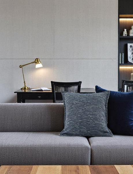 Decorative Modern Sofa Pillows for Interior Design, Large Square Decorative Throw Pillows for Couch, Blue Modern Sofa Pillows, Large Decorative Throw Pillows-artworkcanvas