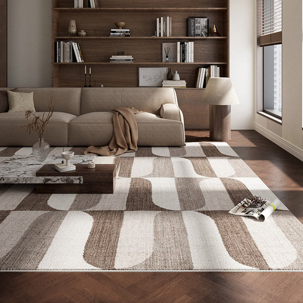 Abstract Modern Rugs for Living Room, Extra Large Modern Rugs under Dining Room Table, Contemporary Geometric Carpets, Contemporary Modern Rugs-artworkcanvas