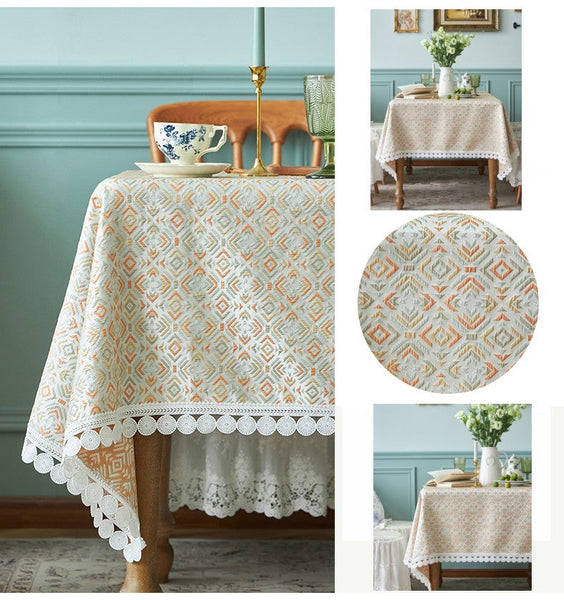 Modern Tablecloth for Home Decoration, Large Square Tablecloth for Round Table, Extra Large Rectangle Tablecloth for Dining Room Table-artworkcanvas
