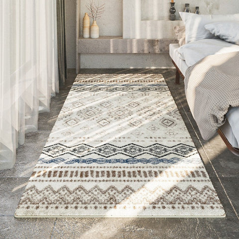 Contemporary Runner Rugs Next to Bed, Modern Hallway Runner Rugs, Entryway Modern Runner Rugs, Geometric Modern Rugs for Dining Room-artworkcanvas