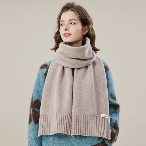 Fashion Designer Scarf, Cold Weather Scarf, Wool Scarf for Women, Casual Scarf for Women, Modern Winter Scarf, Soft Cashmere Scarf for Women-artworkcanvas