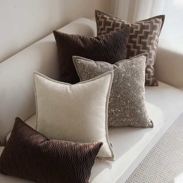 Mid Century Decorative Pillows for Couch, Geometric Modern Sofa Pillows, Contemporary Throw Pillows, Modern Pillows for Bedroom, Modern Sofa Pillows-artworkcanvas