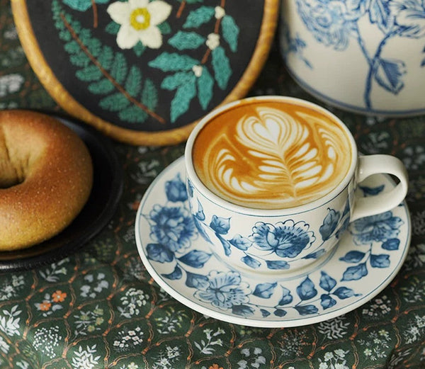 Classic British Tea Cups, Traditional Tea Cup Set, Porcelain Tea Cups, Floral Tea Cup Set, Elegant Tea Cup With Saucer, Ceramic Tea Cup with Saucer, Tea Cup Set, Vintage Tea Cup Set, Modern Ceramic Cups-artworkcanvas