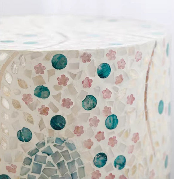 Unique Small End Table, Portable Casual Side Table, Creative Coffee Table, Contemporary Small Sofa Side Table, Shell Small Side Table-artworkcanvas