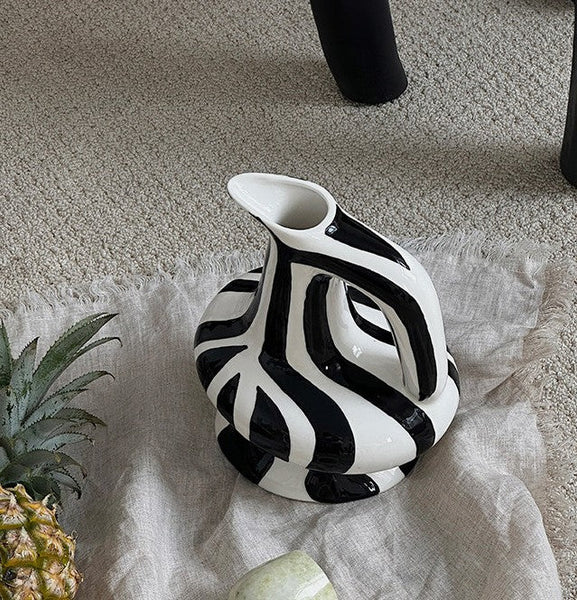 Porcelain Bud Vases, Handmade Water Holding Flower Vases, Modern Ceramic Flower Vases, Small Flower Vases on Table-artworkcanvas