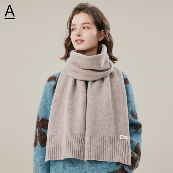 Wool Scarf for Women, Casual Scarf for Women, Fashion Designer Scarf, Cold Weather Scarf, Modern Winter Scarf, Soft Cashmere Scarf for Women-artworkcanvas