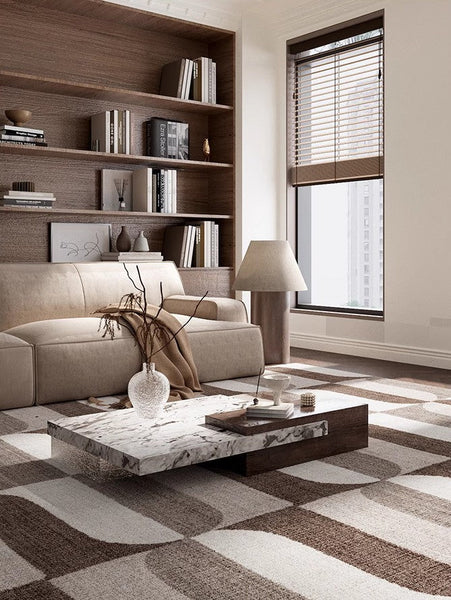 Abstract Modern Rugs for Living Room, Extra Large Modern Rugs under Dining Room Table, Contemporary Geometric Carpets, Contemporary Modern Rugs-artworkcanvas