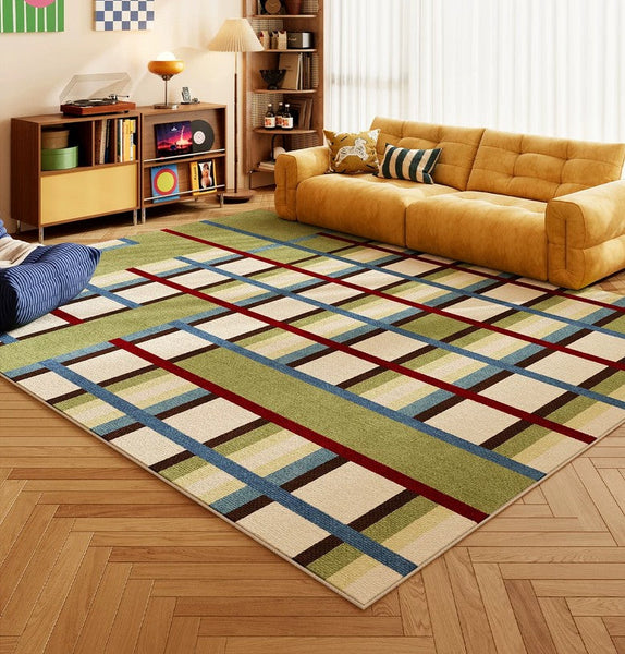 Modern Rugs under Sofa, Colorful Modern Carpets for Dining Room, Modern Rugs for Living Room, Abstract Contemporary Rugs for Bedroom