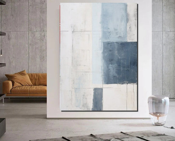 Modern Contemporary Abstract Artwork, Palette Knife Paintings, Extra Large Acrylic Painting, Simple Modern Art, Living Room Wall Art Painting-artworkcanvas