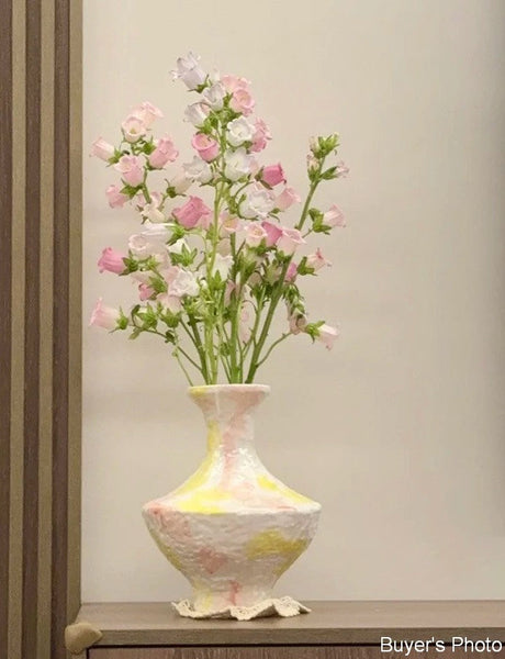 Handmade Water Holding Flower Vases, Modern Bouquet Flower Vases, Centerpiece on Dining Table, Large Flower Vase on Table, Pottery Flower Vases-artworkcanvas