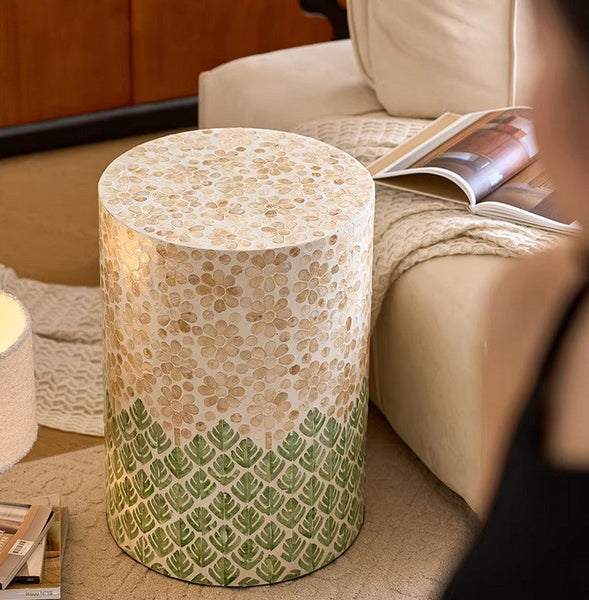 Small End Table, Portable Casual Side Table, Shell Small Sofa Side Table, Modern Side Table, Contemporary Bedside Table, Bedside Small Side Table, Creative Coffee Table, Contemporary Side Table-artworkcanvas