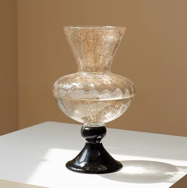 Contemporary Glass Vases, Mid Century Vases for Flowers, Handmade Modern Vases for Living Room, Unique Decorative Glass Vase, Centerpiece Vases on Table-artworkcanvas