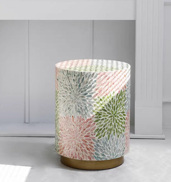 Unique Small End Table, Contemporary Small Sofa Side Table, Portable Casual Side Table, Creative Coffee Table, Shell Small Side Table-artworkcanvas