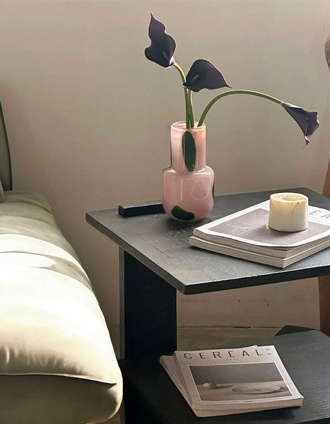 Handmade Glass Bud Vases, Flower Vases on Table, Vintage Small Glass Flower Vases, Water Holding Flower Vases-artworkcanvas