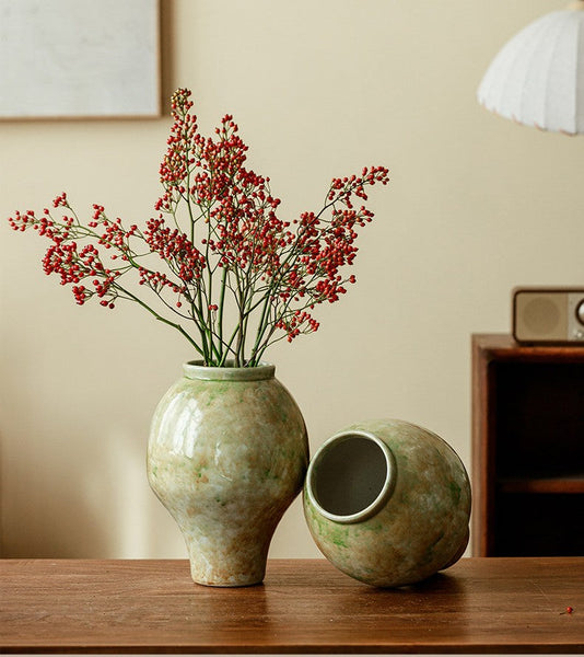 Centerpiece Ceramic Bud Vases, Porcelain Flower Vases, Flower Vases on Table, Handmade Water Holding Flower Vase-artworkcanvas