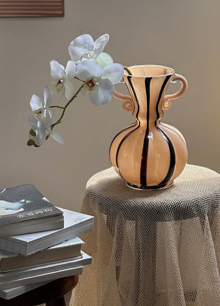 Creative Modern Vases for Living Room, Flower Vases on Table, Modern Glass Flower Vases, Glass Flower Vases, Handmade Glass Bud Vases-artworkcanvas