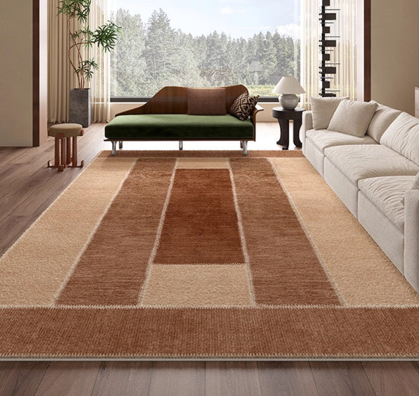 Abstract Modern Carpets for Living Room, Modern Rugs for Dining Room, Contemporary Rugs for Bedroom, Mid Century Modern Rugs Next to Bed-artworkcanvas