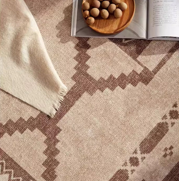 Large Contemporary Area Rugs for Dining Room, Modern Rugs for Living Room, Mid Century Area Rugs for Bedroom-artworkcanvas
