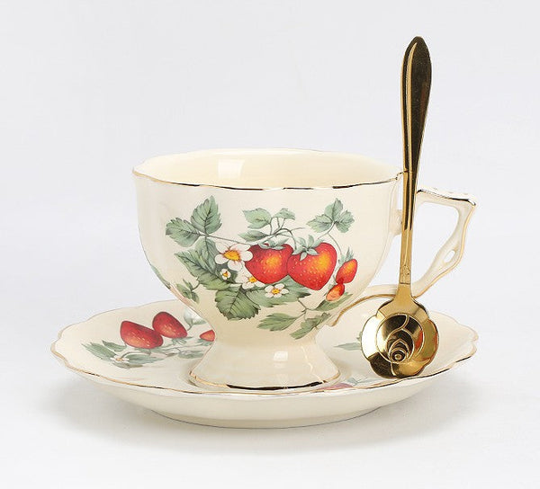 Beautiful British Tea Cups, Porcelain Tea Cup Saucer Set, Traditional English Tea Cup and Saucer, Unique Ceramic Coffee Cups-artworkcanvas