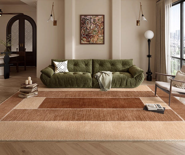 Abstract Modern Carpets for Living Room, Modern Rugs for Dining Room, Contemporary Rugs for Bedroom, Mid Century Modern Rugs Next to Bed-artworkcanvas