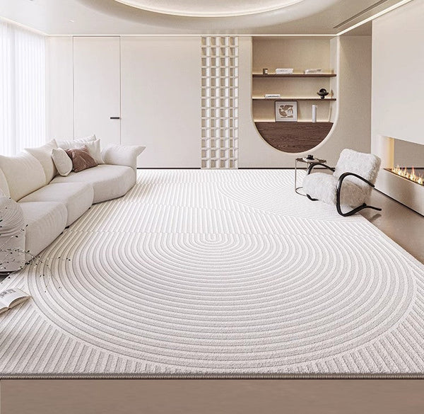 Geometric Contemporary Modern Rugs Next to Bed, Modern Rugs under Dining Room Table, Modern Carpets for Kitchen, Abstract Area Rugs for Living Room-artworkcanvas