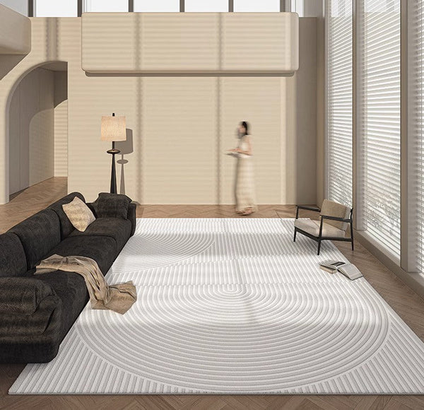 Geometric Contemporary Modern Rugs Next to Bed, Modern Rugs under Dining Room Table, Modern Carpets for Kitchen, Abstract Area Rugs for Living Room-artworkcanvas