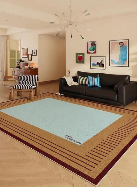 Mid Century Contemporary Rugs, Modern Living Room Rug Ideas, Geometric Modern Area Rugs, Modern Rugs for Dining Room-artworkcanvas