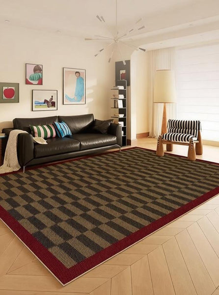 Geometric Contemporary Area Rugs, Modern Living Room Rug Ideas, Mid Century Modern Rugs, Colorful Modern Rugs for Dining Room-artworkcanvas