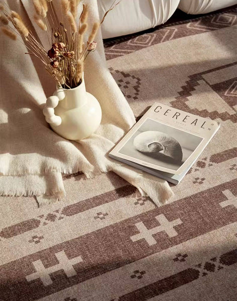 Large Contemporary Area Rugs for Dining Room, Modern Rugs for Living Room, Mid Century Area Rugs for Bedroom-artworkcanvas