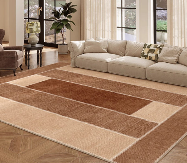 Abstract Modern Carpets for Living Room, Modern Rugs for Dining Room, Contemporary Rugs for Bedroom, Mid Century Modern Rugs Next to Bed-artworkcanvas