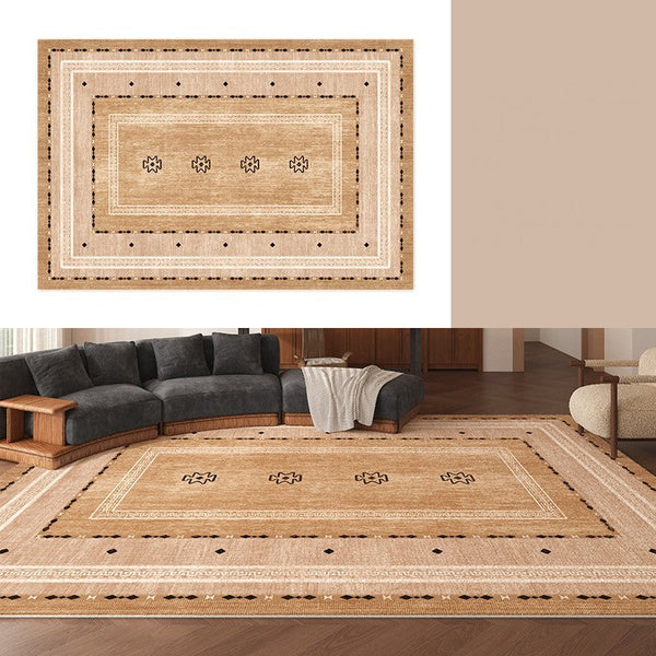 Contemporary Rugs for Bedroom, Mid Century Modern Rugs Next to Bed, Abstract Modern Carpets for Living Room, Modern Rugs for Dining Room-artworkcanvas