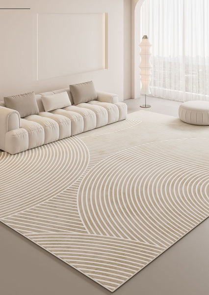 Simple Abstract Area Rugs for Dining Room, Contemporary Modern Rug Placement Ideas for Living Room, Geometric Modern Rug Ideas for Bedroom-artworkcanvas