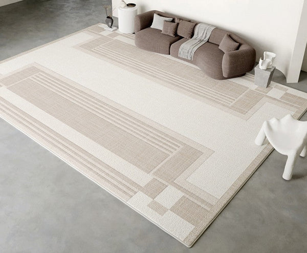 Modern Rug Ideas for Bedroom, Geometric Modern Rug Placement Ideas for Living Room, Contemporary Area Rugs for Dining Room-artworkcanvas