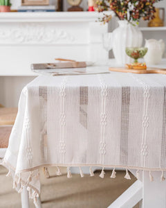 Country Farmhouse Tablecloth, Rustic Table Covers for Kitchen, Linen Rectangular Tablecloth for Oval Table, Large Rectangle Tablecloth for Dining Room Table-artworkcanvas