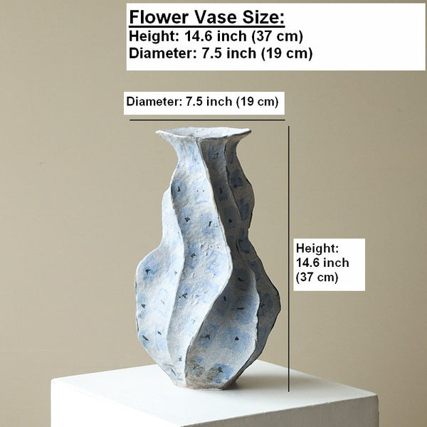 Porcelain Vases for Modern Home Decor, Contemporary Vases on Dining Table, Centerpiece Ceramic Bouquet Vases, Elegant Handmade Modern Flower Vase-artworkcanvas