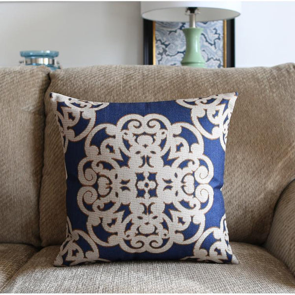 Large Geometric Pattern Throw Pillows, Decorative Pillows for Couch, Decorative Throw Pillow, Sofa Pillows for Living Room-artworkcanvas
