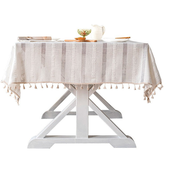 Country Farmhouse Tablecloth, Rustic Table Covers for Kitchen, Linen Rectangular Tablecloth for Oval Table, Large Rectangle Tablecloth for Dining Room Table-artworkcanvas
